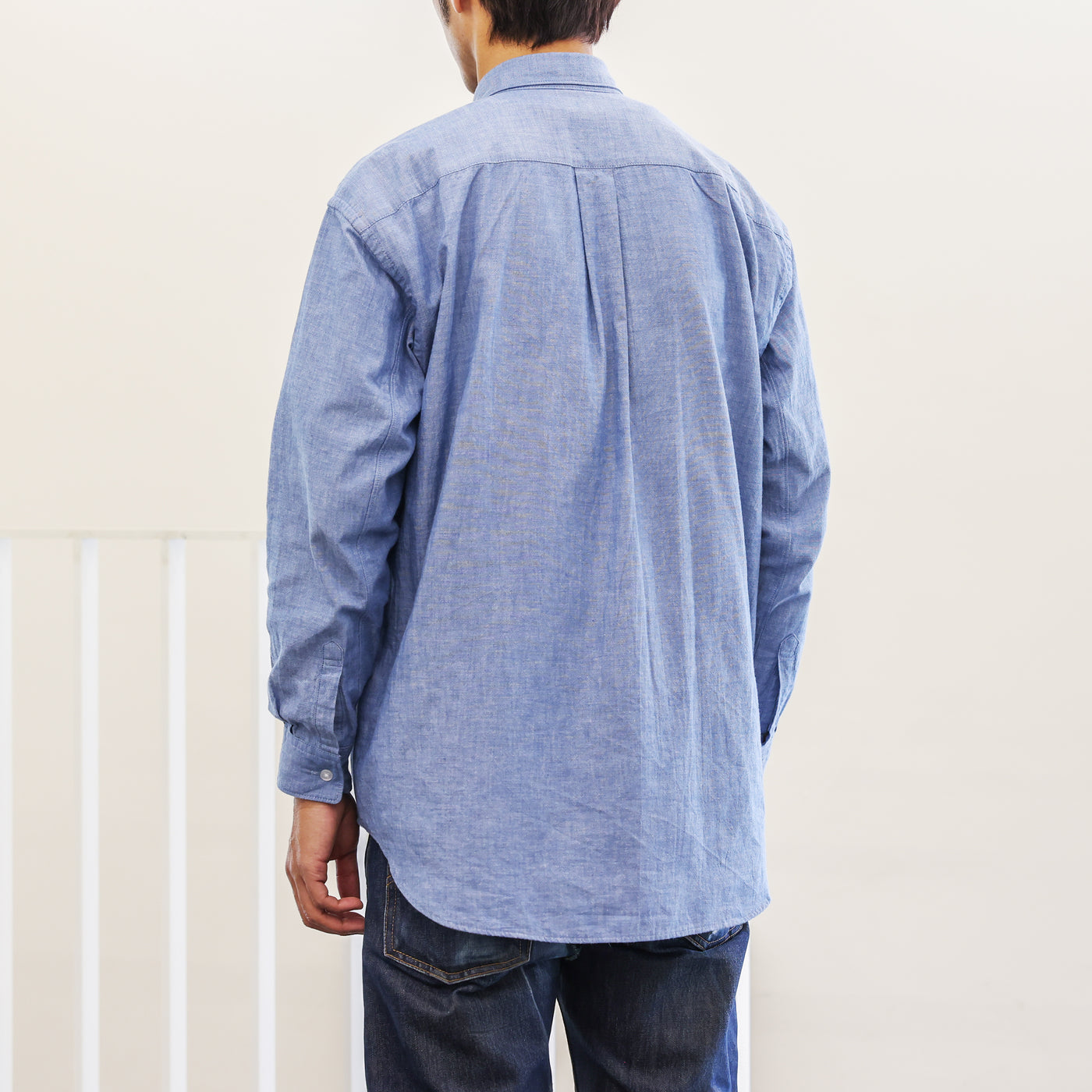 LOGO EMBROIDERY SHIRT / DUNGAREE